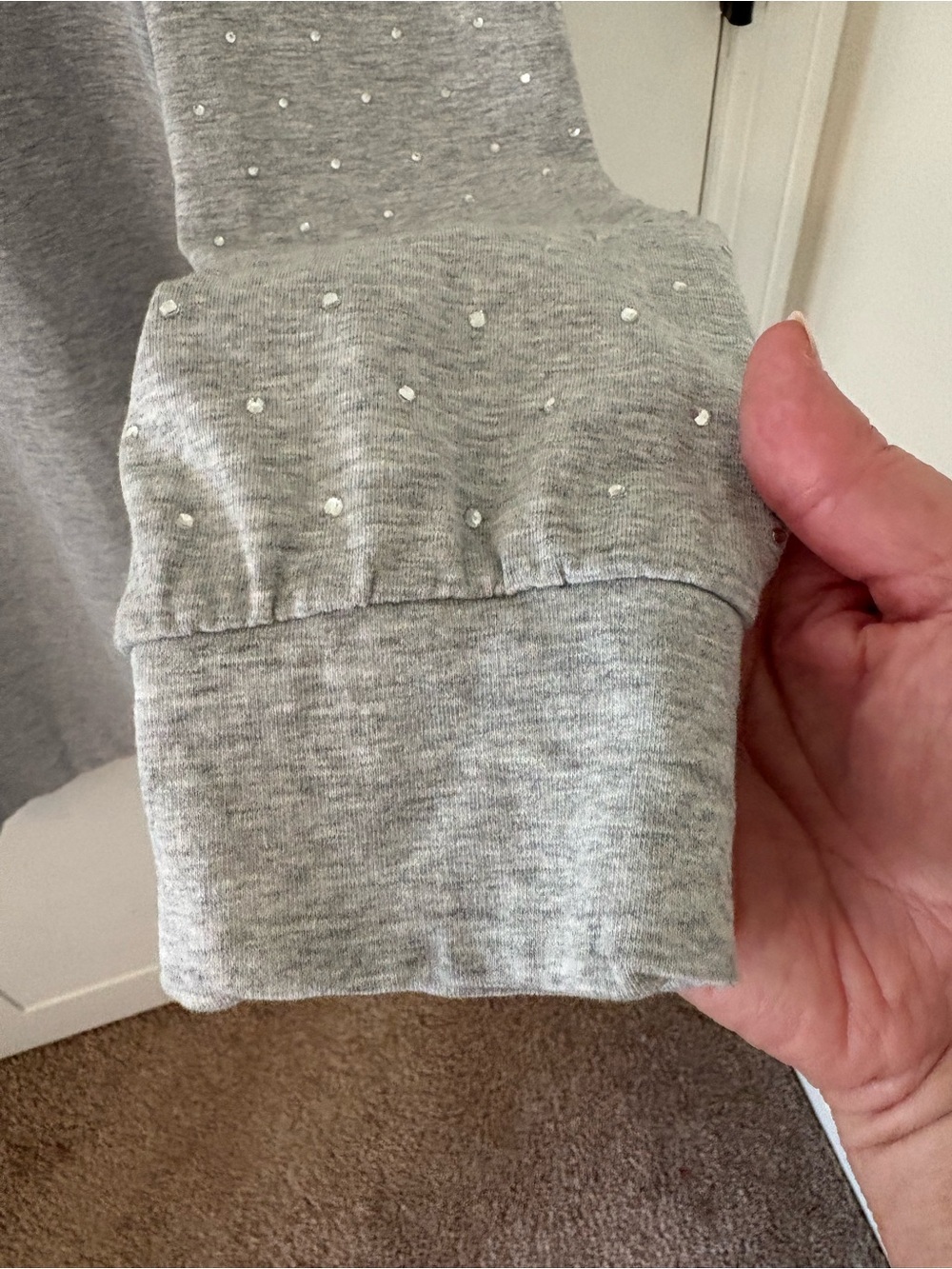 Lilly Pulitzer Jansen Embellished Dress Heathered Seaside Grey. Size Large. - Picture 6 of 13